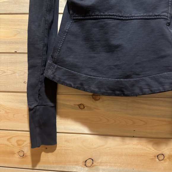 Prairie Underground Sweatshirt Jacket Womens XS Black Cloak Zip Hoodie Organic - Picture 9 of 16